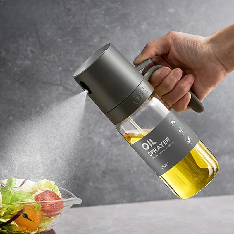 250Ml High Borosilicate Glass Oil Spray Bottle for Healthy Cooking