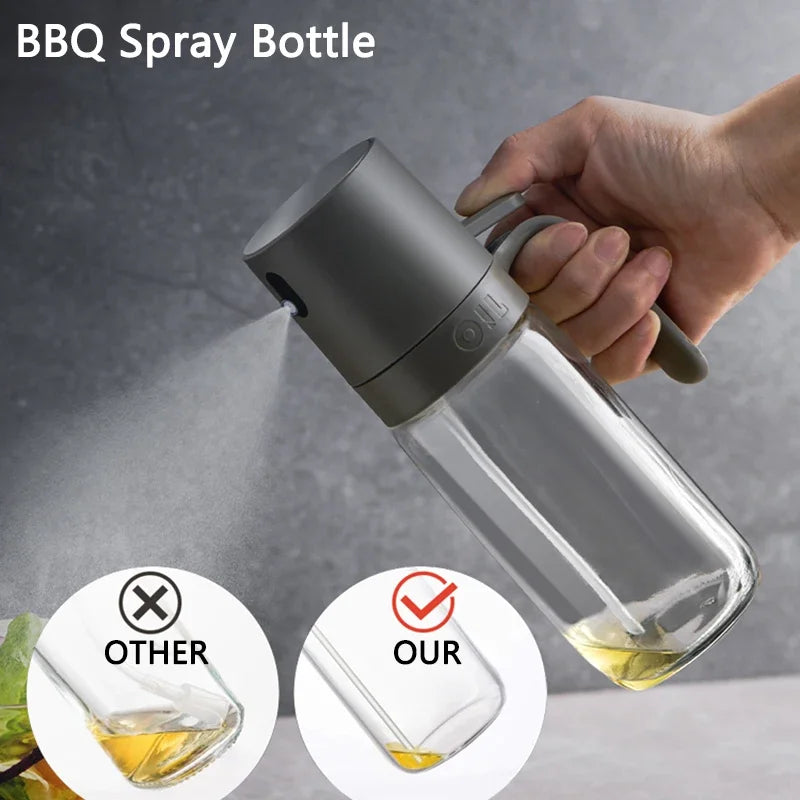 250Ml High Borosilicate Glass Oil Spray Bottle for Healthy Cooking