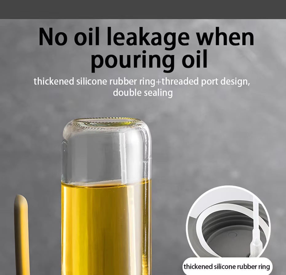 250Ml High Borosilicate Glass Oil Spray Bottle for Healthy Cooking