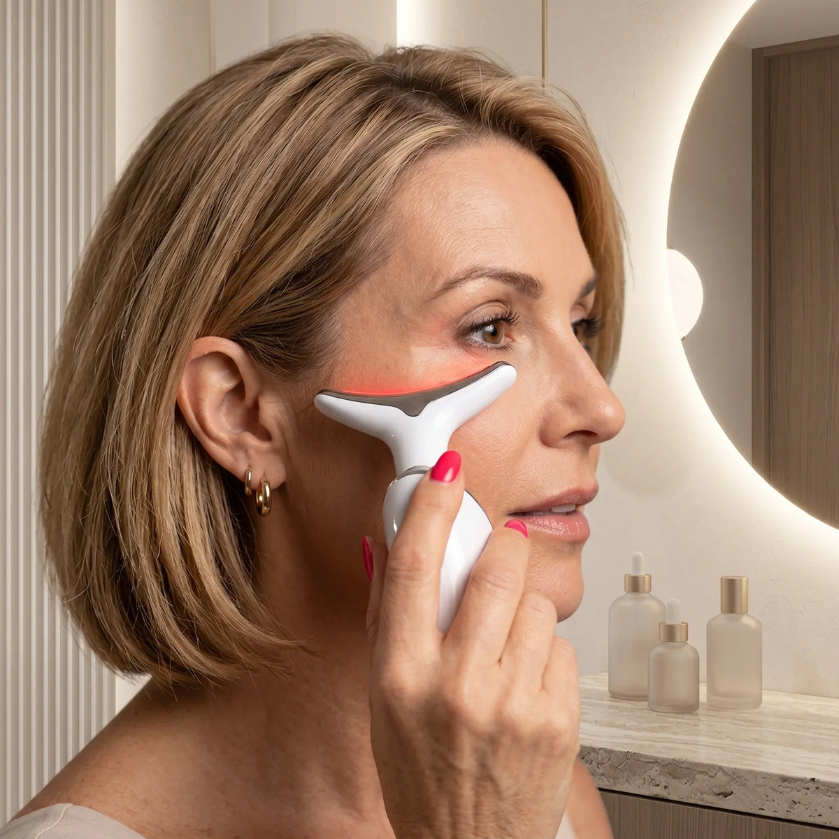 3-In-1 LED Facial Sculpting Device for Visibly Firmer, Radiant and Sculpted Skin