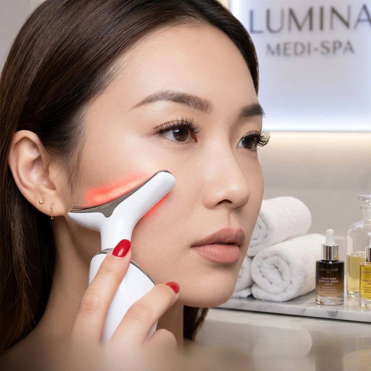 3-In-1 LED Facial Sculpting Device for Visibly Firmer, Radiant and Sculpted Skin