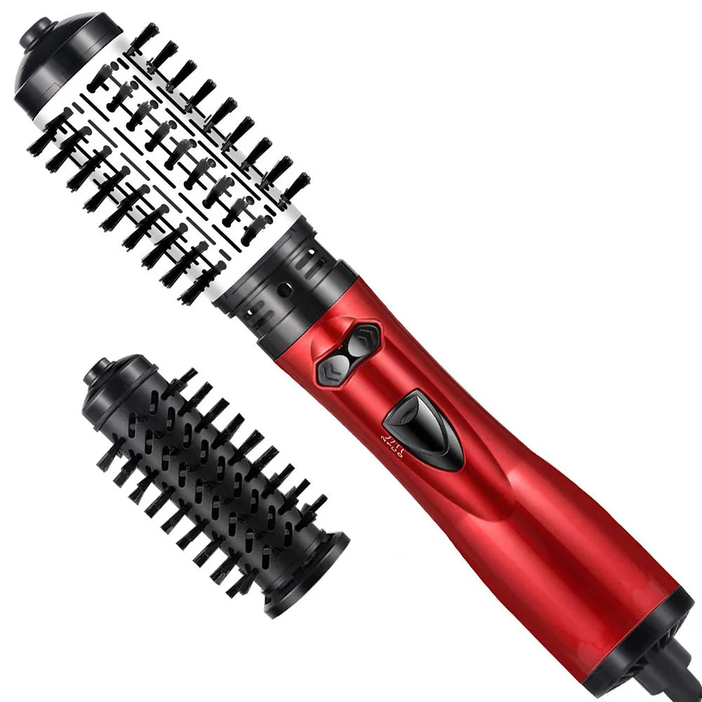 3-In-1 Rotating Hair Dryer and Styler with Temperature Control for Easy Curls and Waves