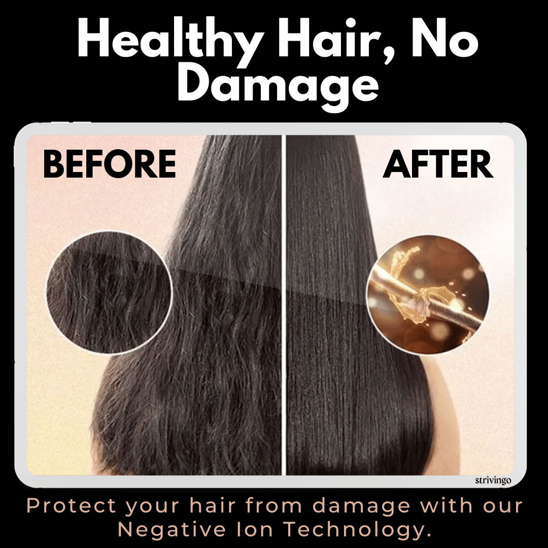 3-In-1 Rotating Hair Dryer and Styler with Temperature Control for Easy Curls and Waves