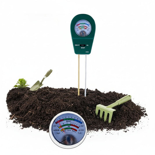 3-In-1 Soil Tester for Moisture, Nutrient Content and pH Value for Healthy Plants