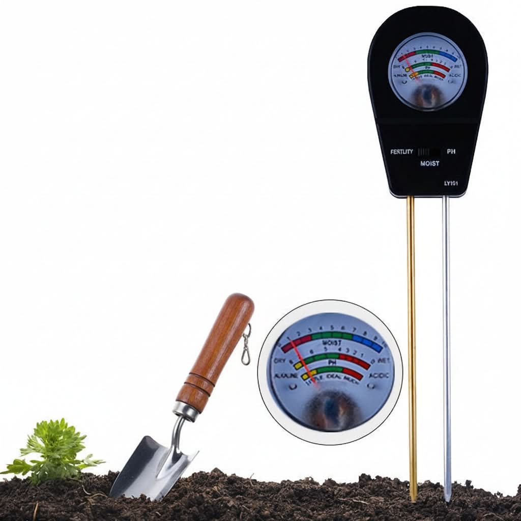 3-In-1 Soil Tester for Moisture, Nutrient Content and pH Value for Healthy Plants