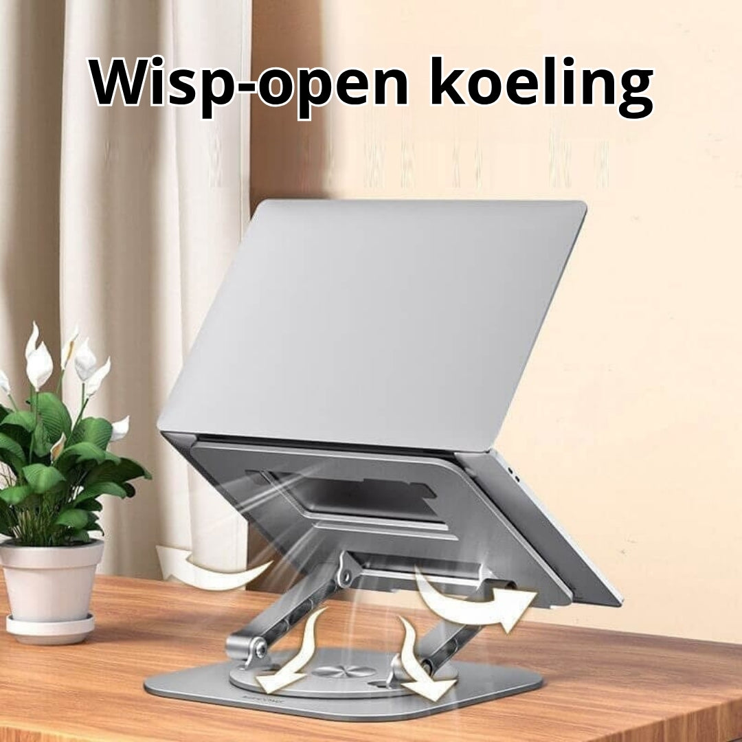 360° Rotating Aluminium Laptop and Tablet Stand Holder