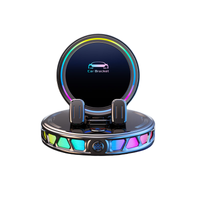 360° Rotating RGB Phone Mount Holder and Charger Car Accessory