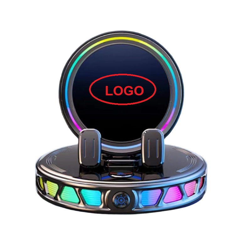 360° Rotating RGB Phone Mount Holder and Charger Car Accessory