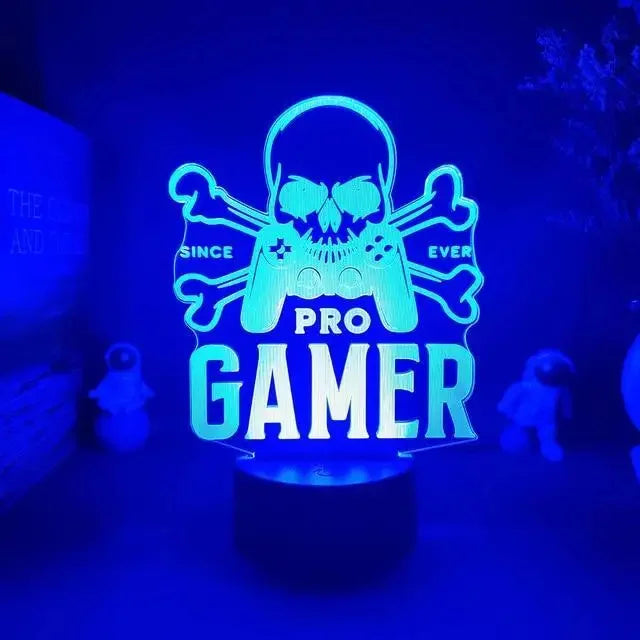 3D Gamer Touch-Control Bedside Lamp
