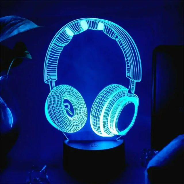 3D Gamer Touch-Control Bedside Lamp