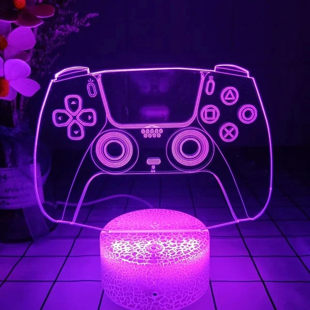 3D Gamer Touch-Control Bedside Lamp