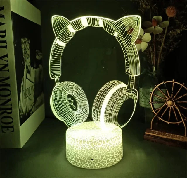 3D Gamer Touch-Control Bedside Lamp