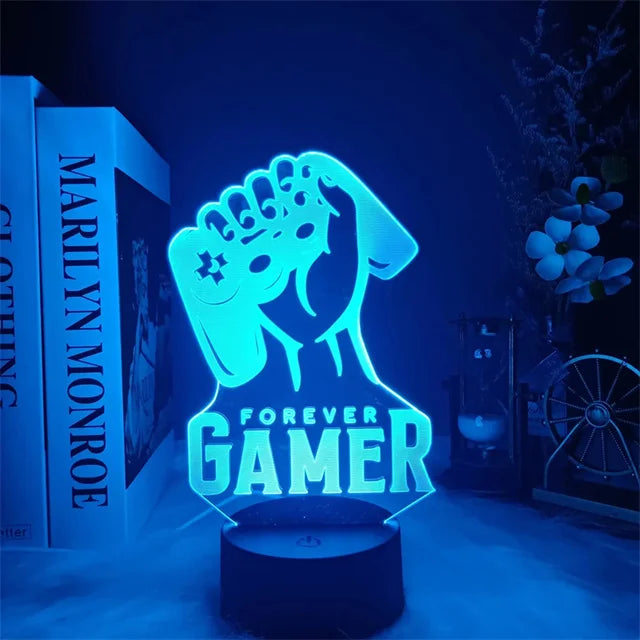 3D Gamer Touch-Control Bedside Lamp