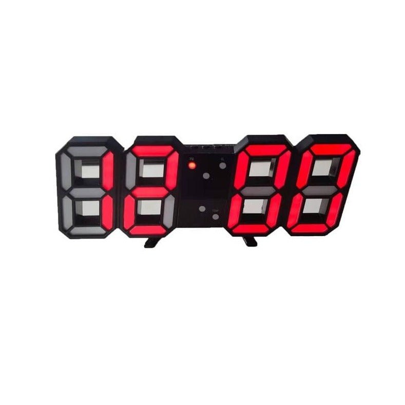 3D LED Wall Clock – Modern Digital Clock with Dimmable Lighting