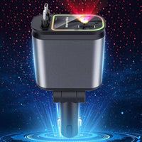 4-In-1 Fast Car Charger with RGB Starry Sky Light