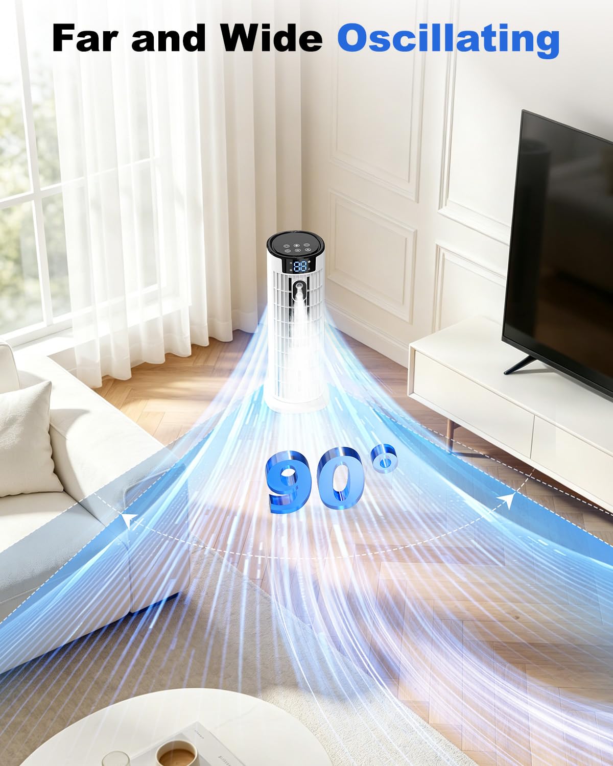 4-In-1 Portable Air Cooler with Remote Control and Mist Function