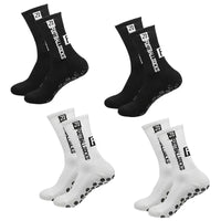 4 Pairs of Anti-Slip Rubber Grip Sports Soccer Socks
