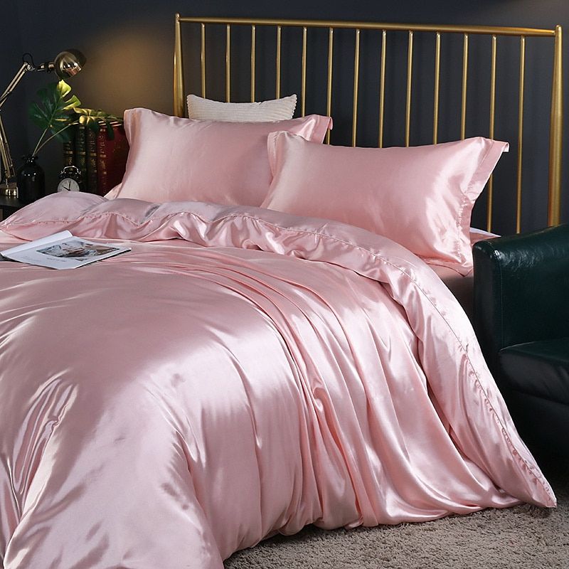 4-Piece Satin Silk Bedding Set