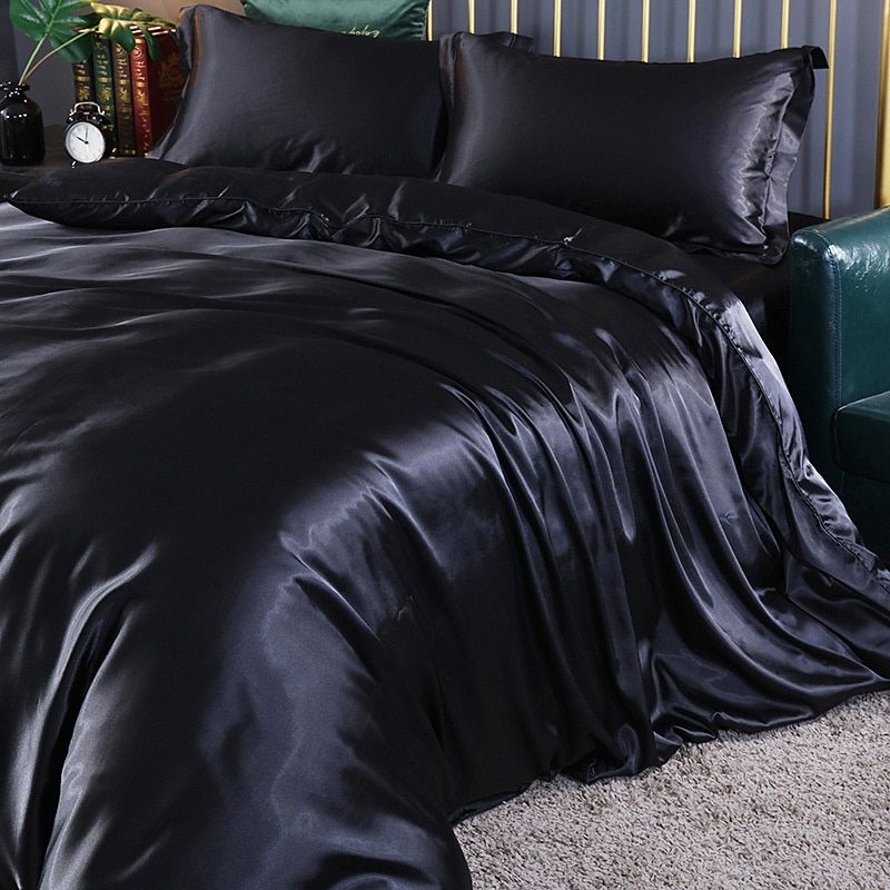 4-Piece Satin Silk Bedding Set