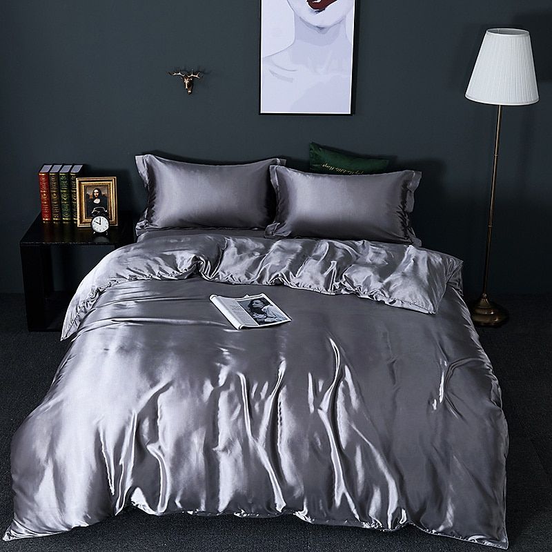 4-Piece Satin Silk Bedding Set
