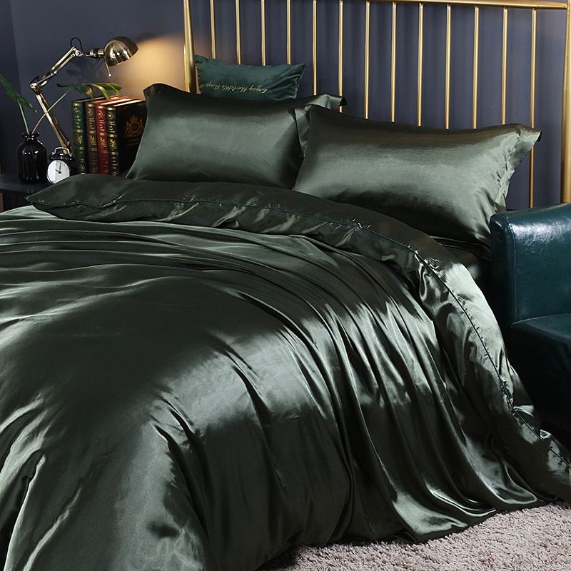 4-Piece Satin Silk Bedding Set