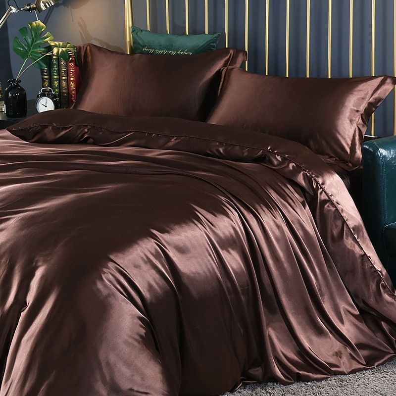 4-Piece Satin Silk Bedding Set