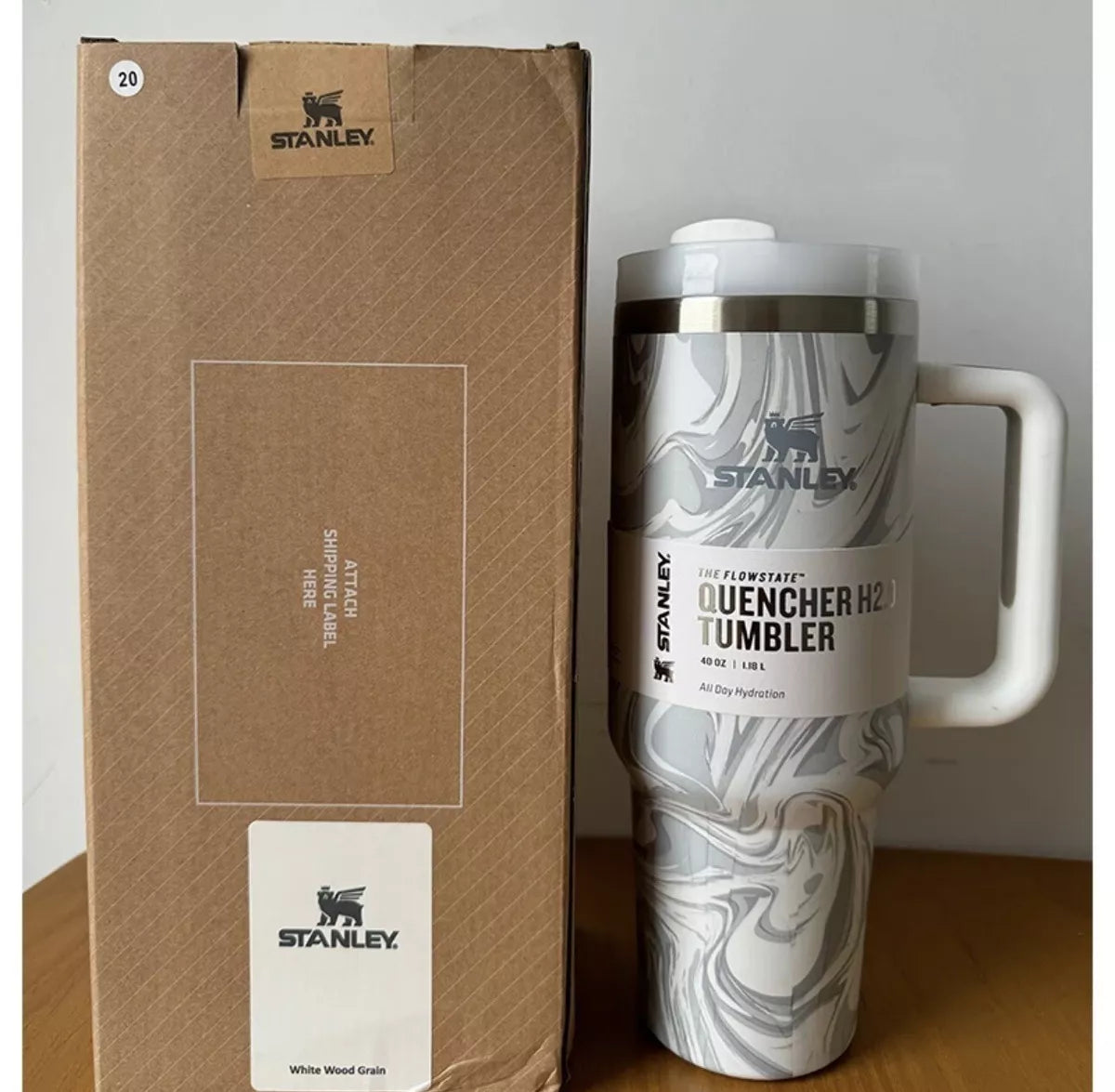 40 Oz Insulated Stainless Steel Travel Mug with Handle and Straw - Leak-Proof