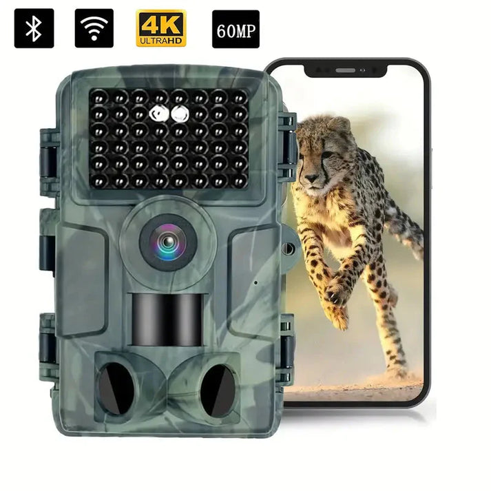 4K Ultra HD 60MP Wildlife Camera with App Control