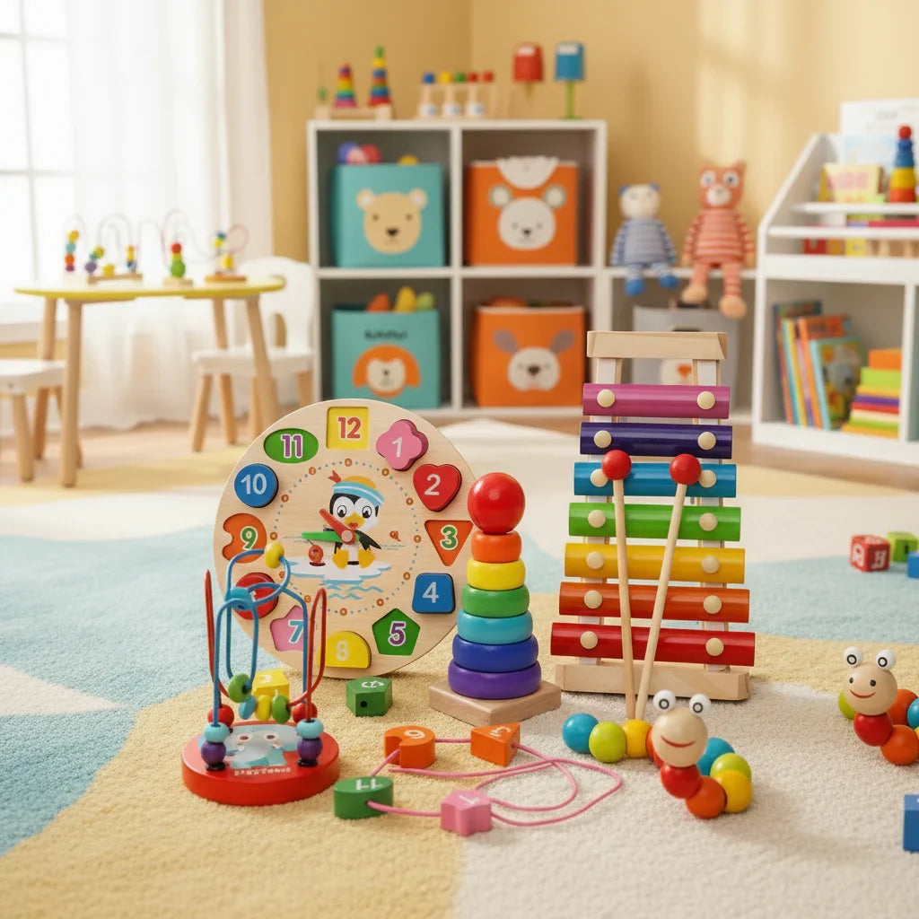 5-In-1 Montessori Toy Set – Creative Learning for Babies from 6 Months