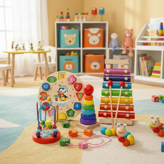 5-In-1 Montessori Toy Set – Creative Learning for Babies from 6 Months