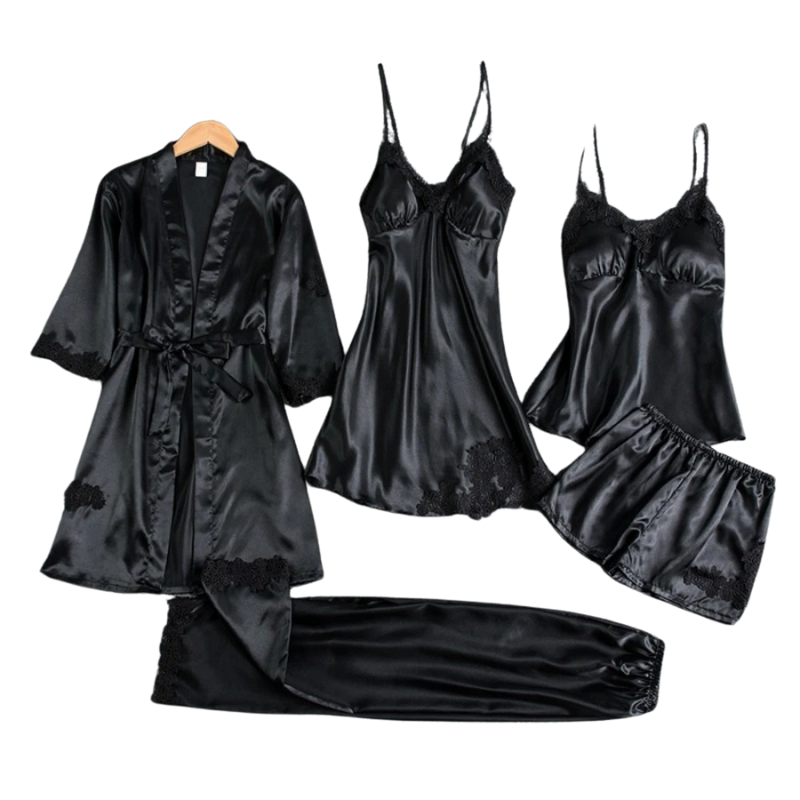 5-In-1 Satin Sleepwear Set