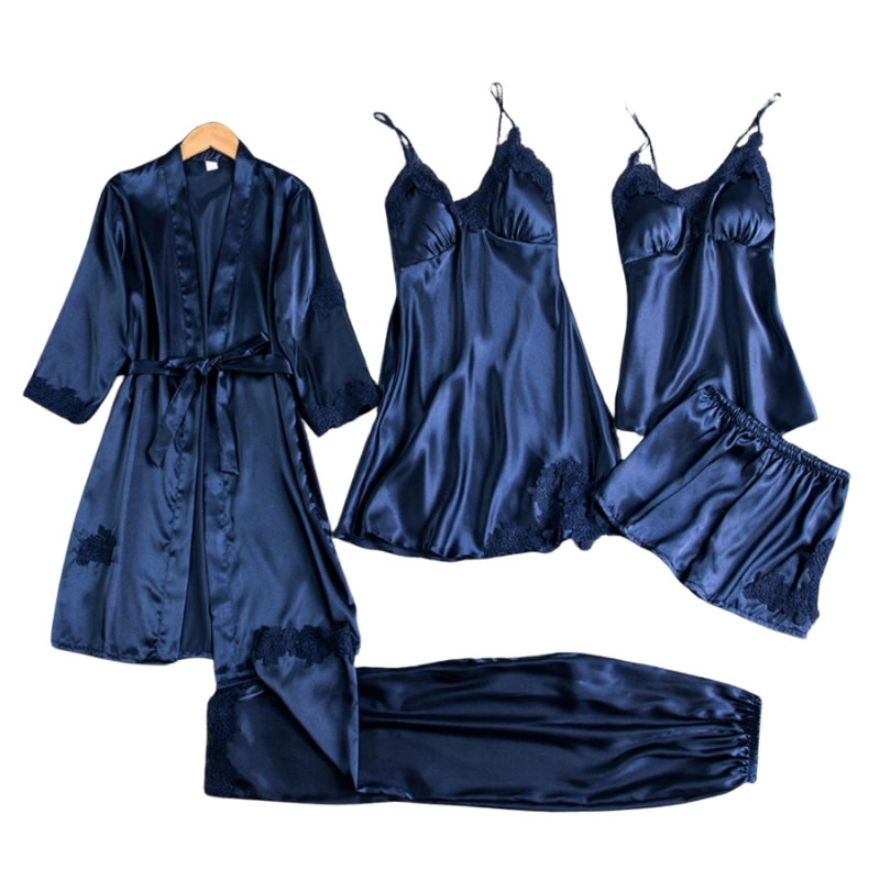 5-In-1 Satin Sleepwear Set