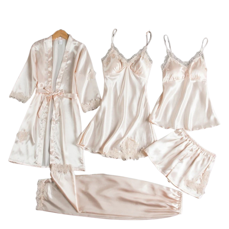 5-In-1 Satin Sleepwear Set