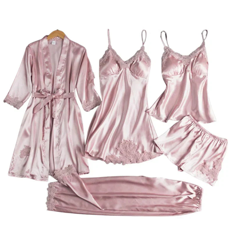 5-Piece Satin Set
