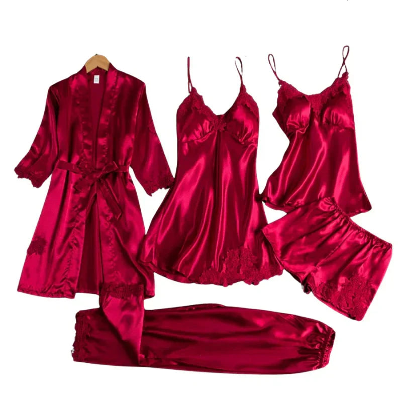 5-Piece Satin Set
