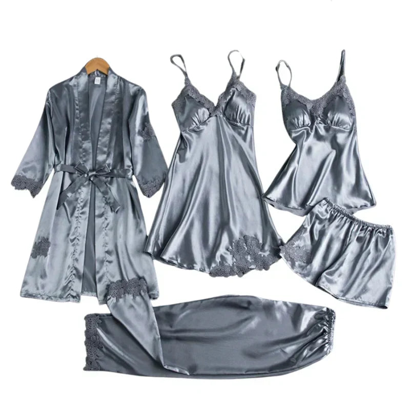 5-Piece Satin Set