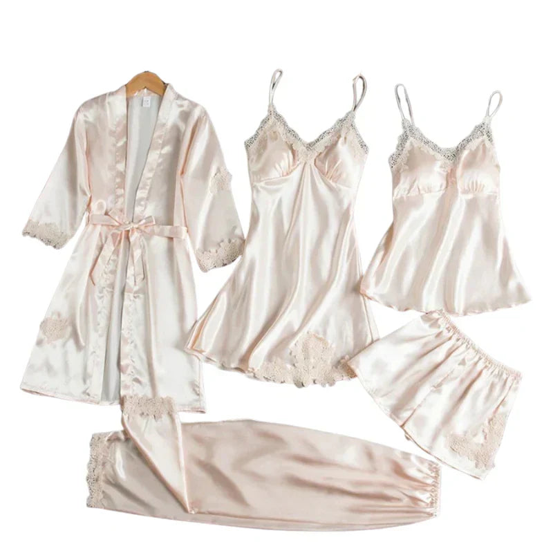 5-Piece Satin Set