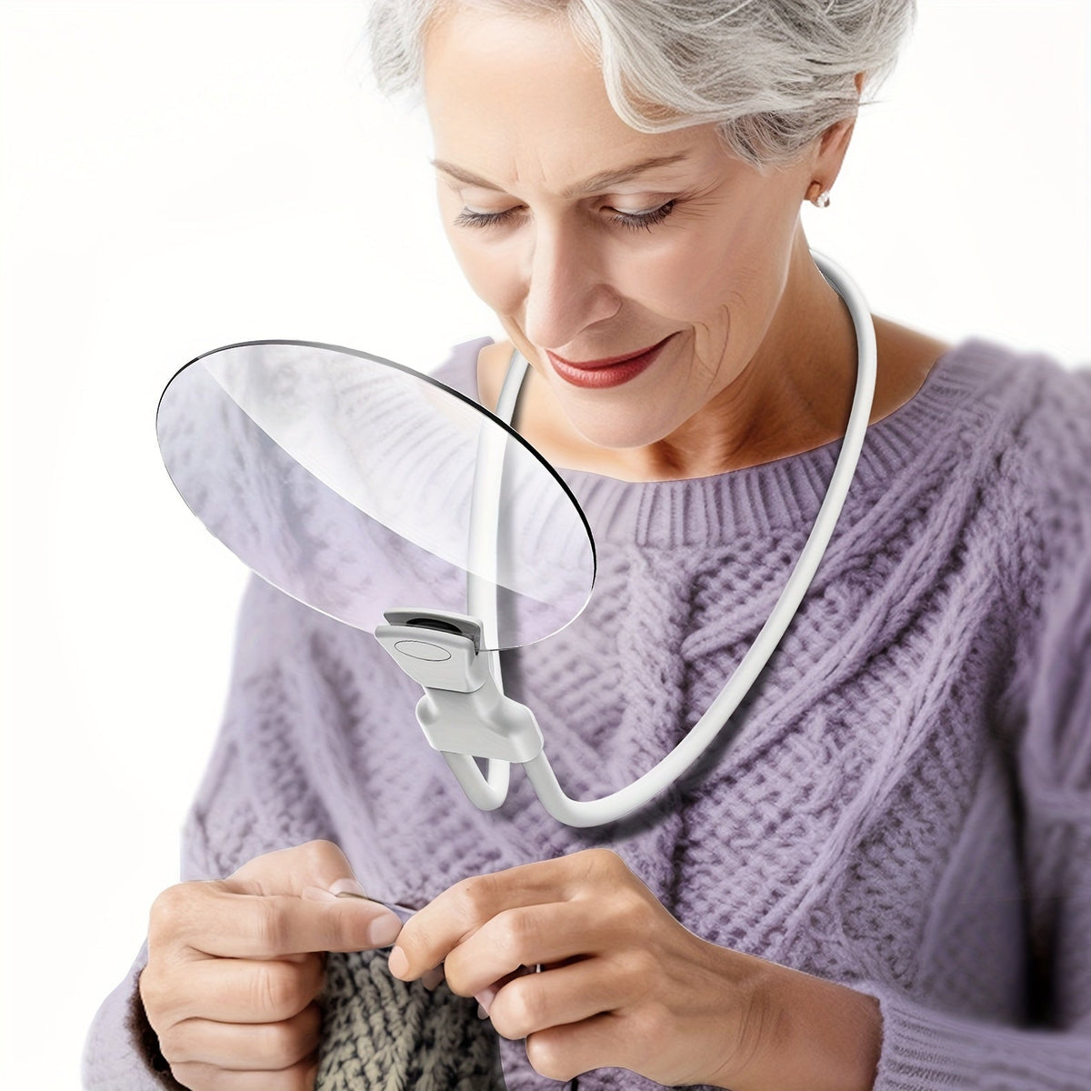 5X Hands-Free Neck Magnifying Glass for Reading, Crafts & Inspection