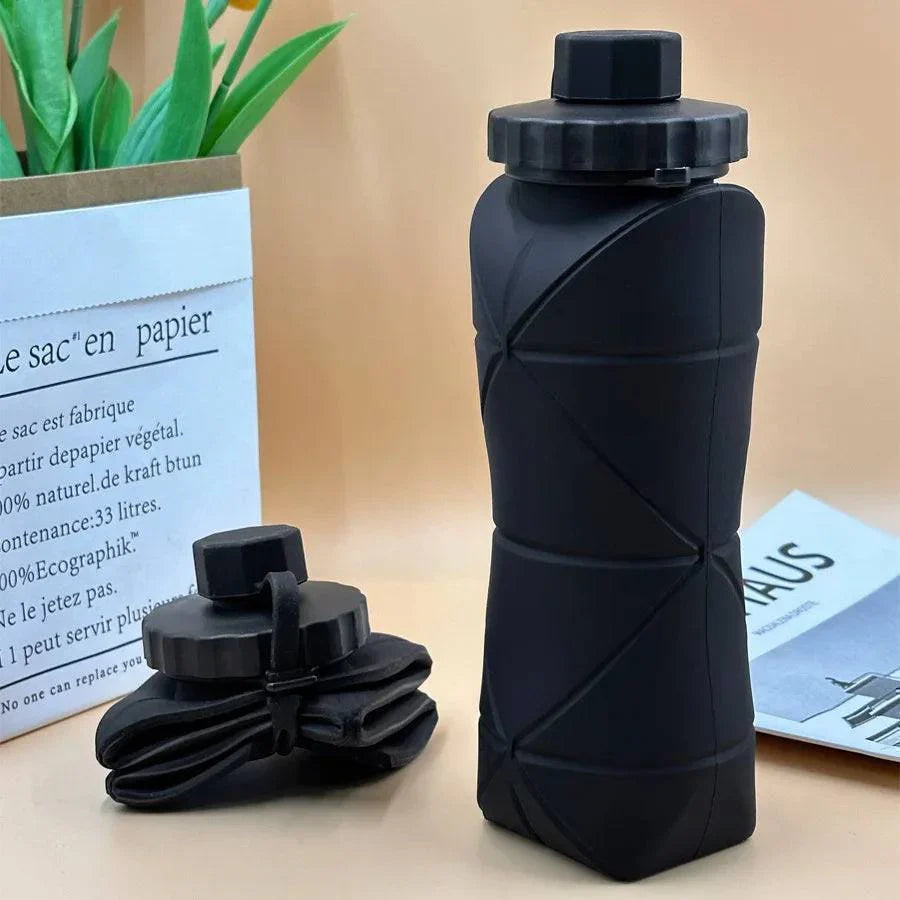 600 Ml Collapsible Silicone Water Bottle