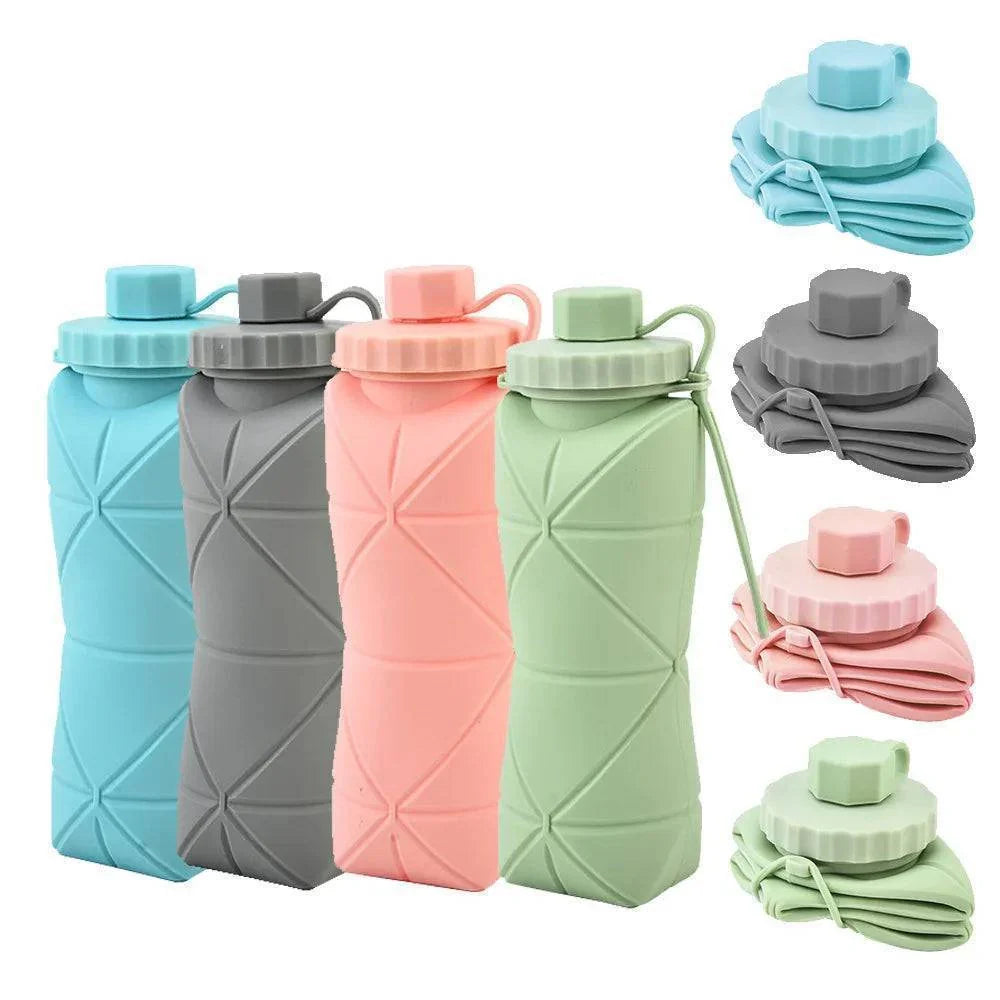 600 Ml Collapsible Silicone Water Bottle