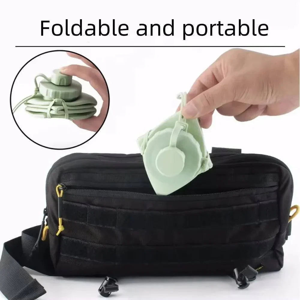 600 Ml Collapsible Silicone Water Bottle
