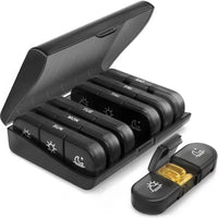 7-Day Pill Box with 3 Compartments - Medication and Tablet Organizer