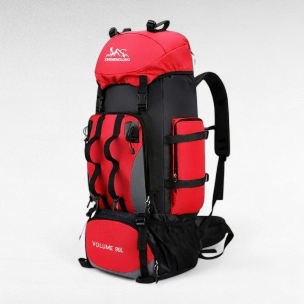 90L Hiking Backpack with Multiple Compartments