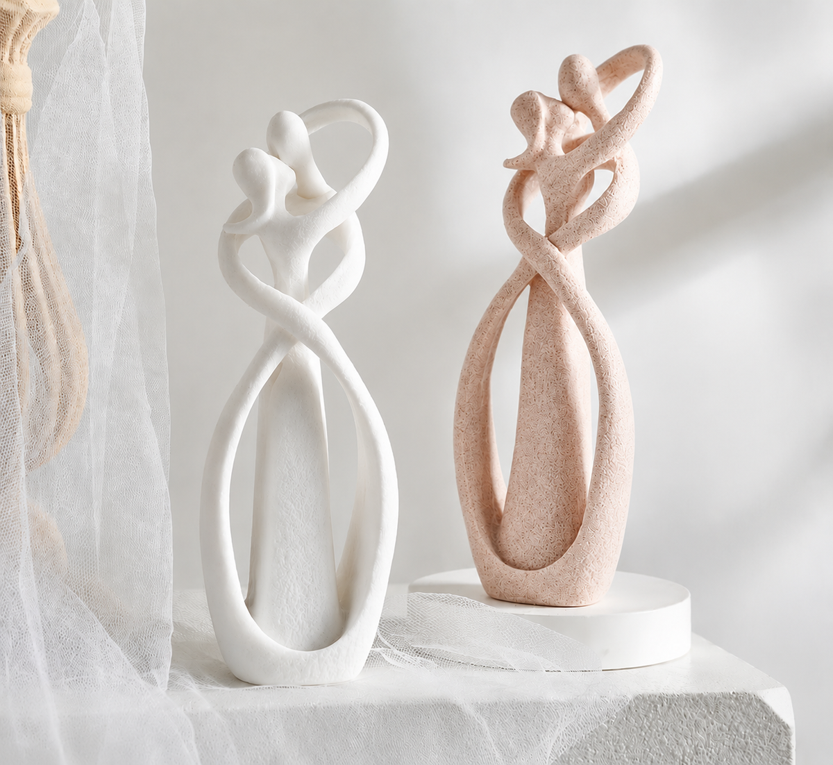 Abstract Eternal Embrace Figurine - Timeless Love
