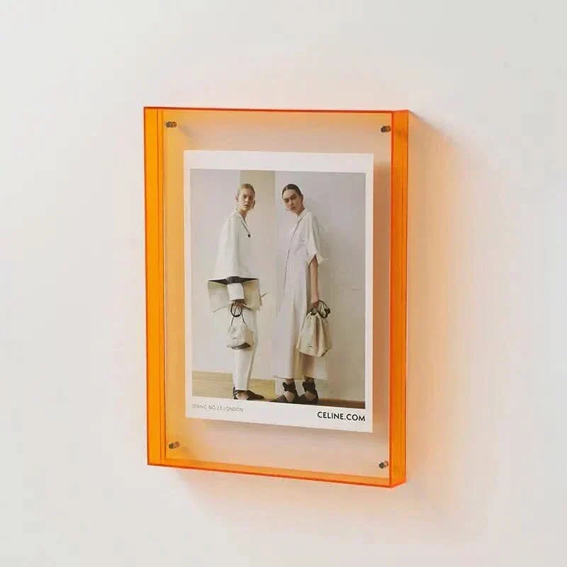 Acrylic Photo Frame with Colored Edges