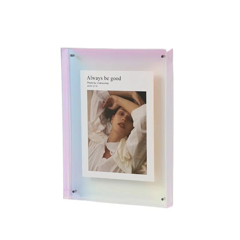 Acrylic Photo Frame with Colored Edges