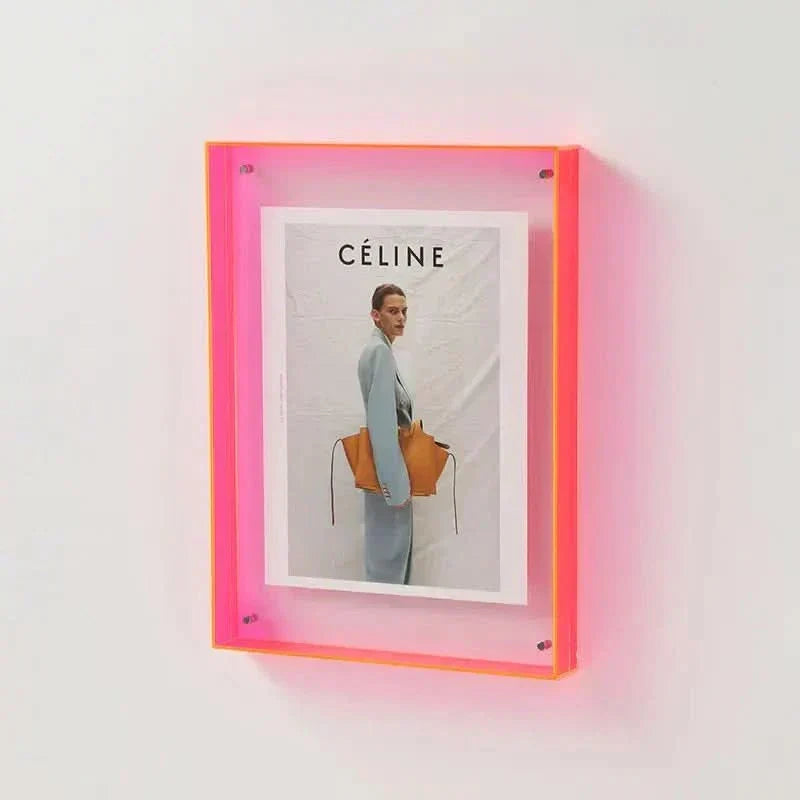 Acrylic Photo Frame with Colored Edges