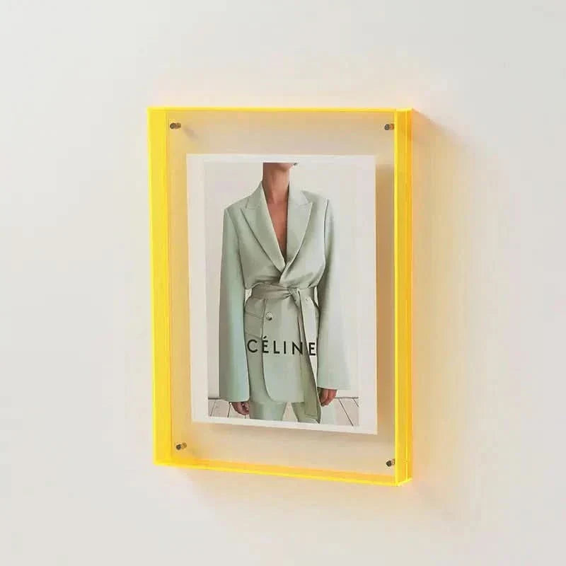 Acrylic Photo Frame with Colored Edges