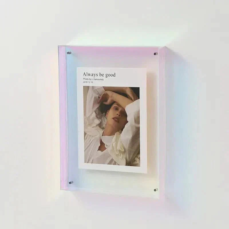 Acrylic Photo Frame with Colored Edges