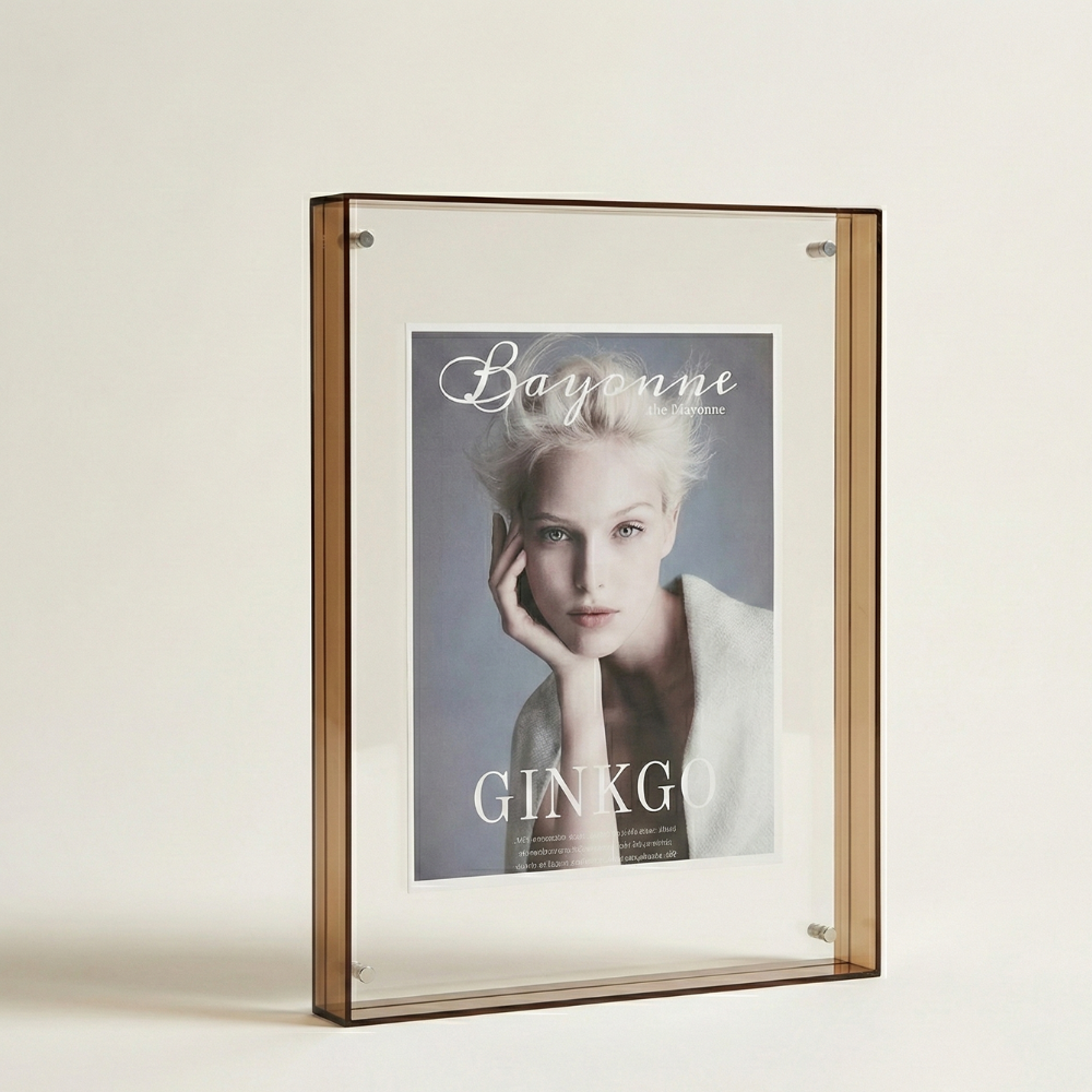 Acrylic Photo Frame with Vibrant Edges for Modern Wall Decor